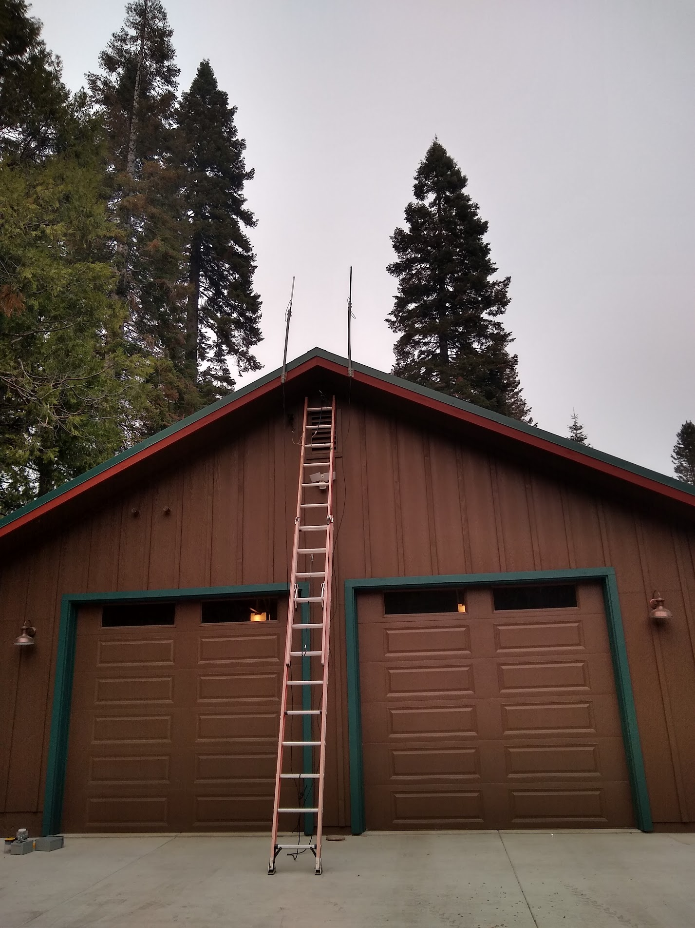 Antennas on the roof