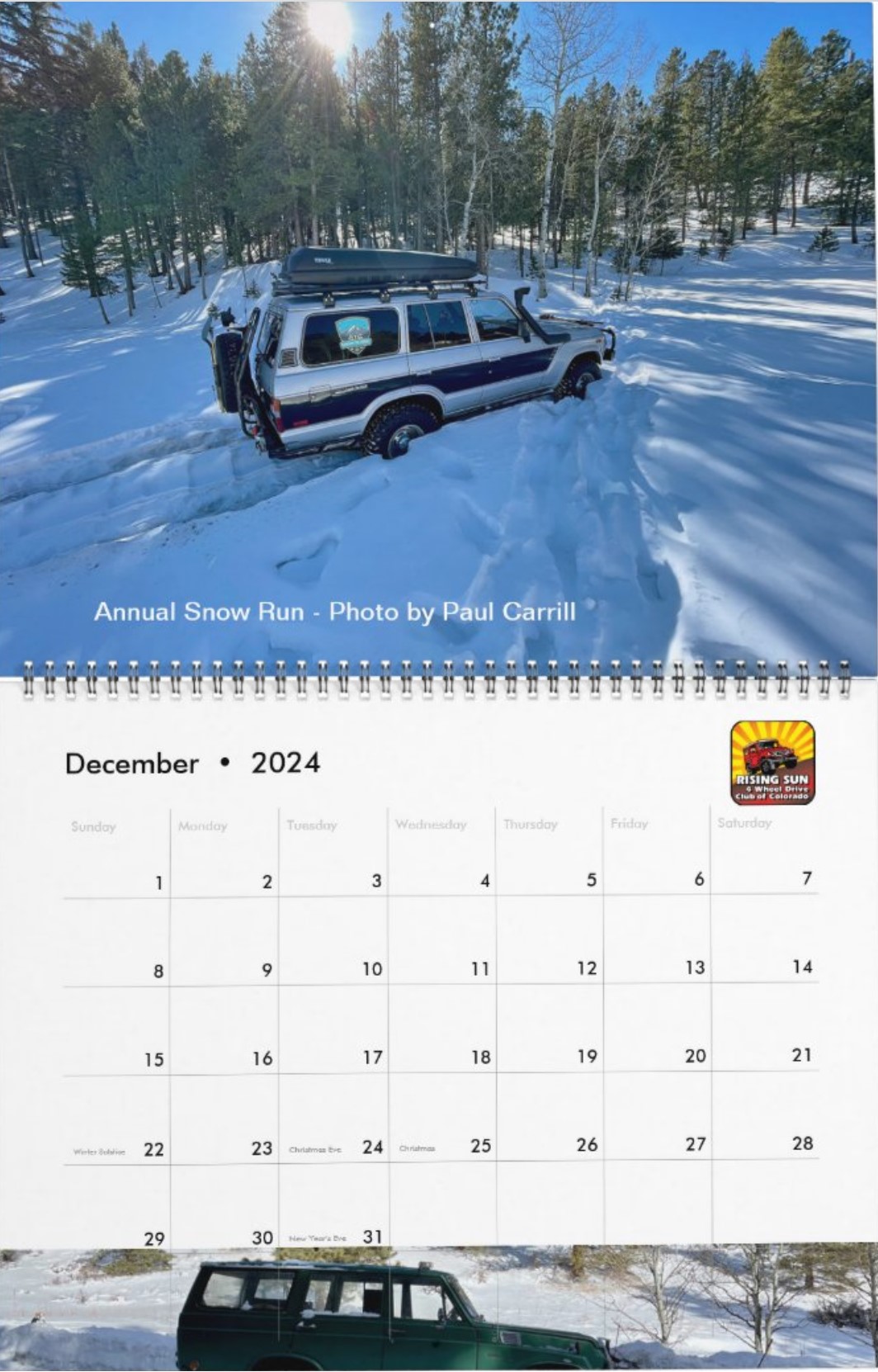 Calendars Ordered see Post 1 for Payment Info. , sold out | Rising Sun ...