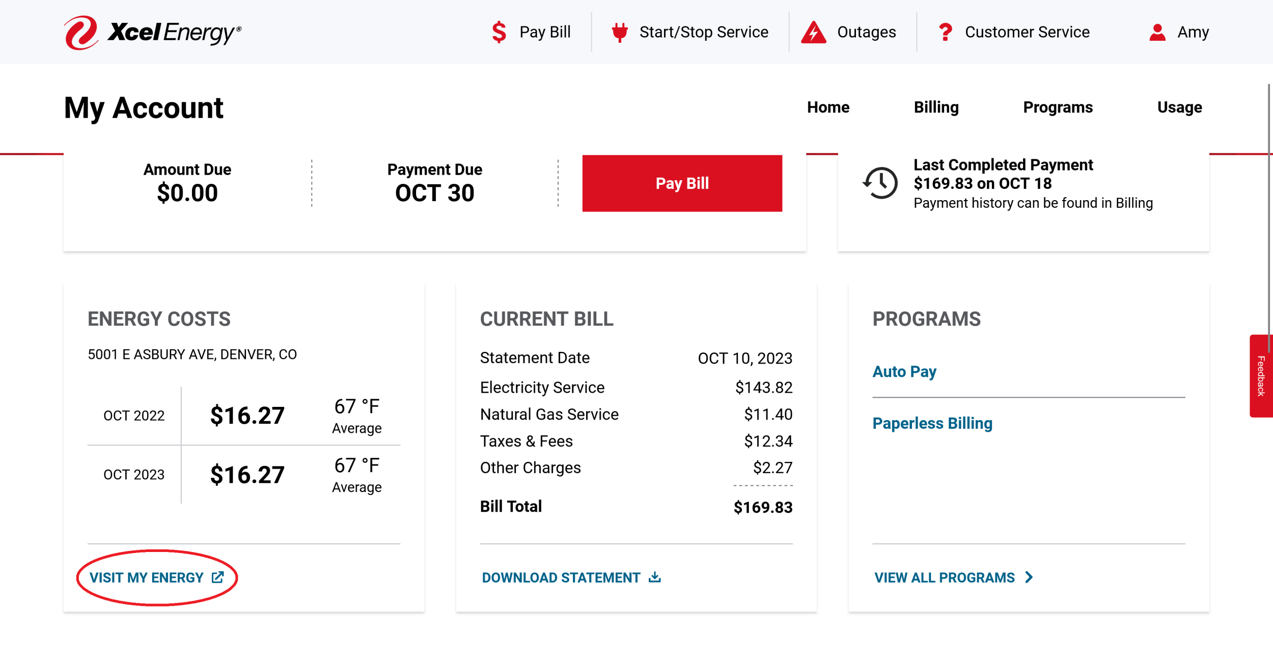 Pay Xcel Bill 54 - 6axr587