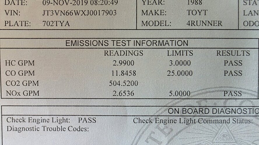 3VZ-E 4runner emissions thread. Have questions... | Rising Sun 4WD Club ...