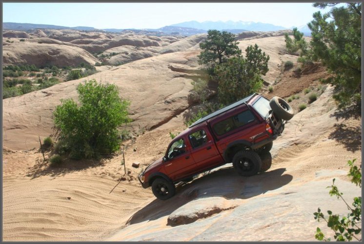 It looks a lot steeper from in the truck!.jpg